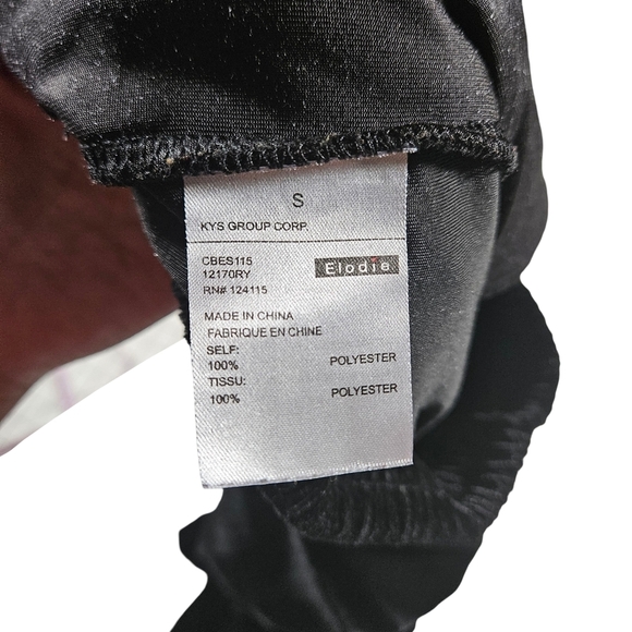 Elodie Velvet Straight Leg Pants, Black, Small - Picture 7 of 12